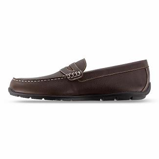 Men's Footjoy Contour Casual Casual Shoes Brown NZ-89065